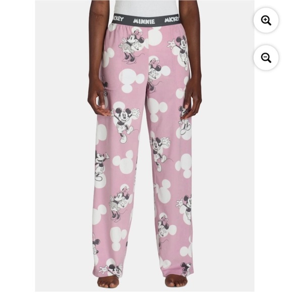 Disney Other - Disney Mickey & Minnie Women’s Soft Plush Velour Mauve Pajama pants Size XS